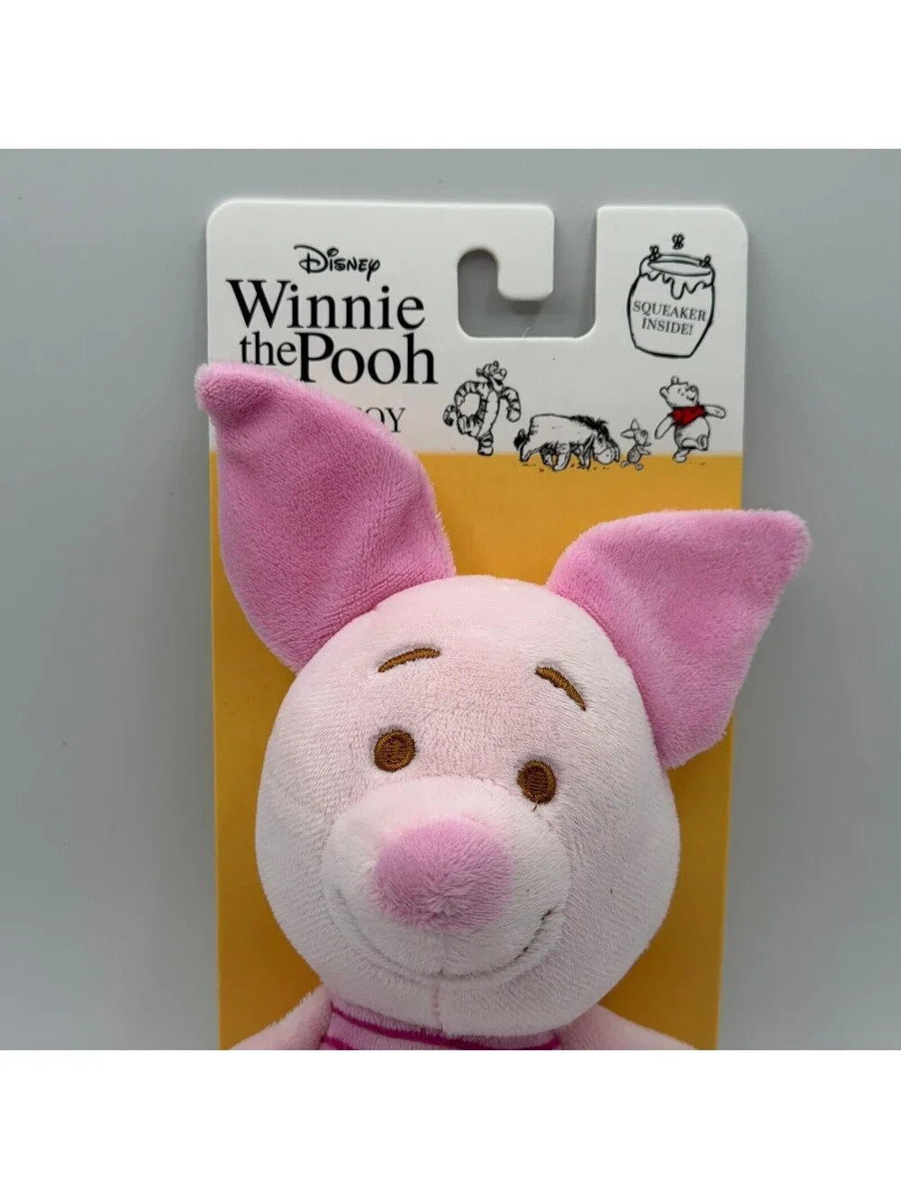 Disney Winnie The Pooh Piglet Dog Toy Squeaker Plush Squeaky DI653 NEW